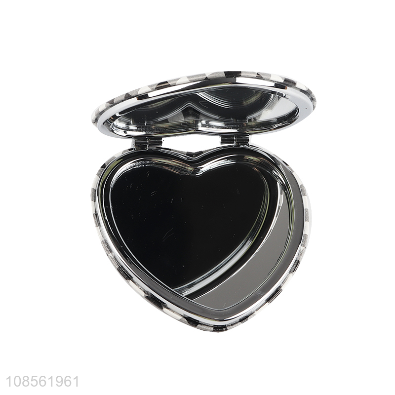 New product heart shaped folding makeup mirror pocket mirror