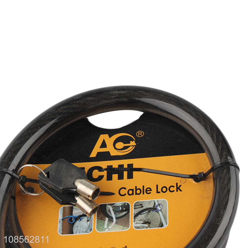 Factory price anti-theft bicyle lock steel cable lock bicyle lock