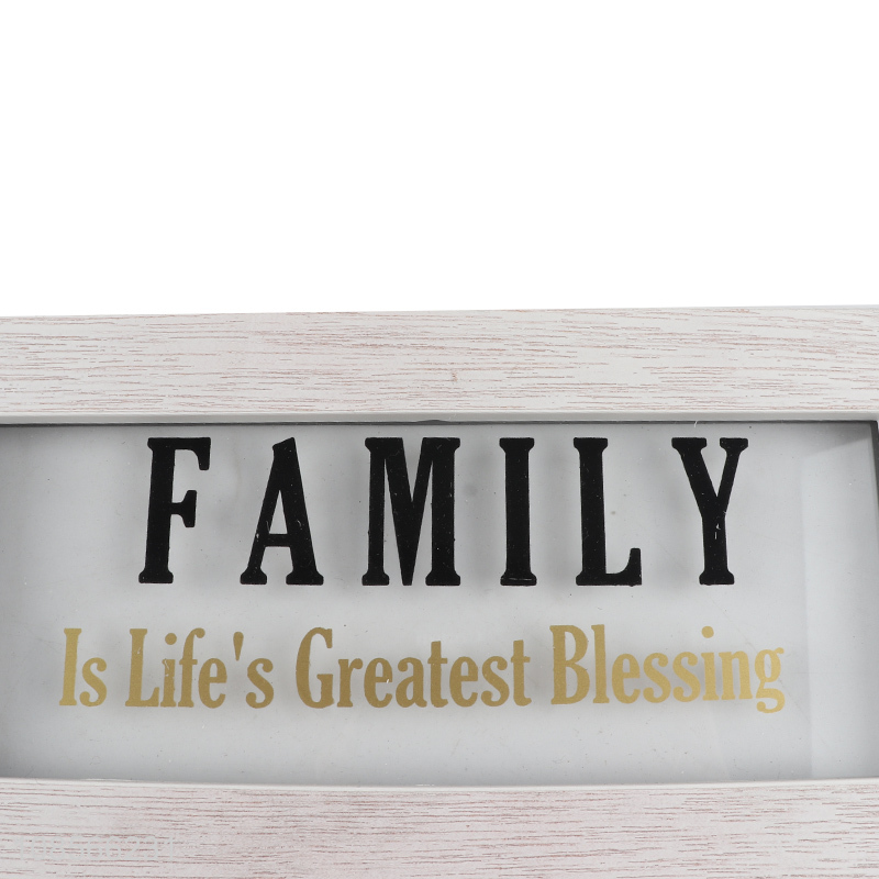 China factory plastic home décor family photo frame