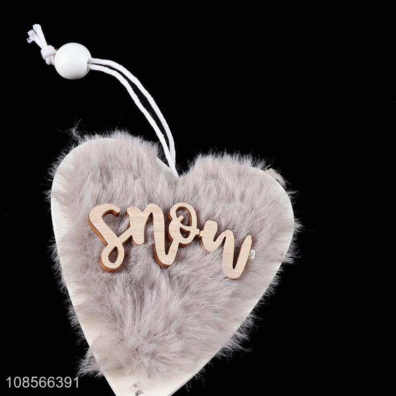 Latest products heart shape christmas hanging ornaments