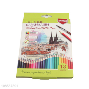 Cheap 18pcs color pencil set for painting