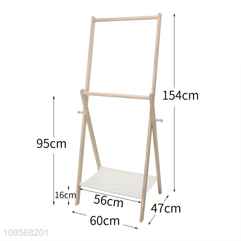 Top selling floor standing foldable clothes rack coat rack wholesale