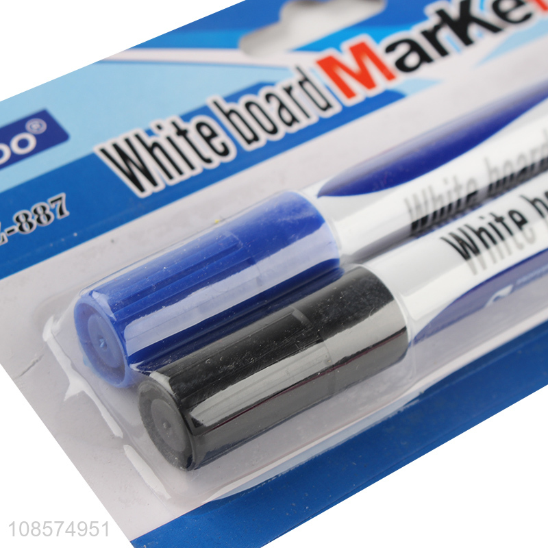 Wholesale 2pcs non-toixc quick dry whiteboard marker set