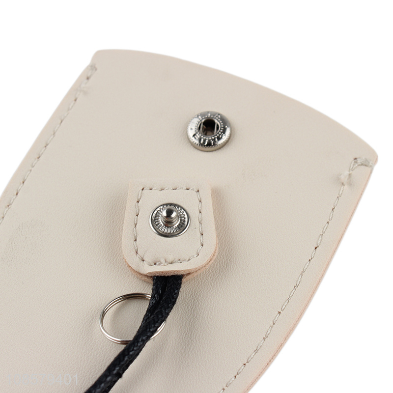 Wholesale lovely drawstring pu leather key wallet key pocket