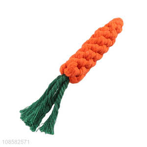 Most popular braided carrot dog chew toy teething toy
