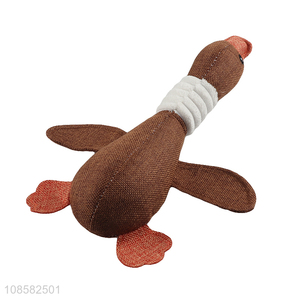 China imports stuffed squeaky wild goose dog chew toy