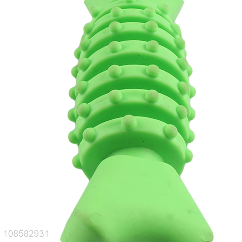 Latest design green pets chew teething toys for sale