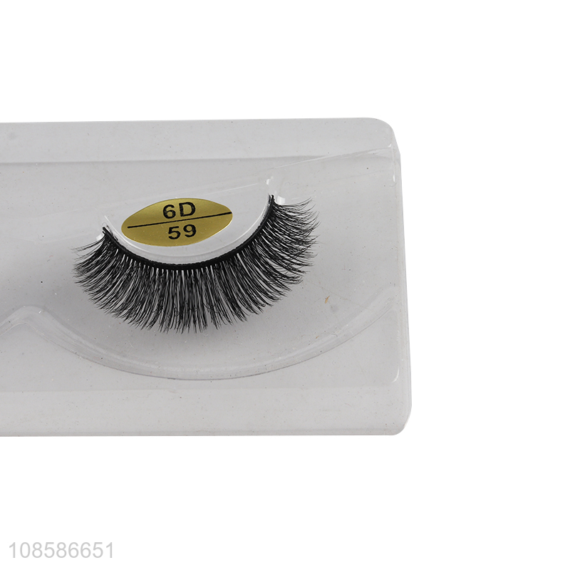 China imports 1 pair 6D lightweight comfortable thick false lashes