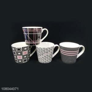 Low price wholesale ceramic water cup office drinking cup