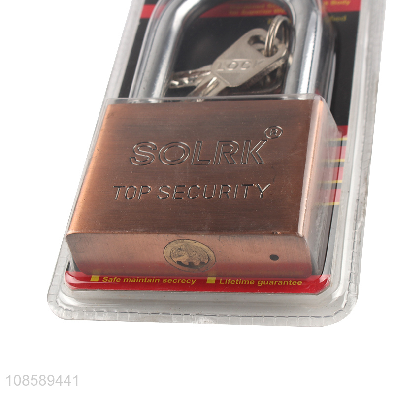 Wholesale multi-use indoor outdoor iron warded padlock with keys