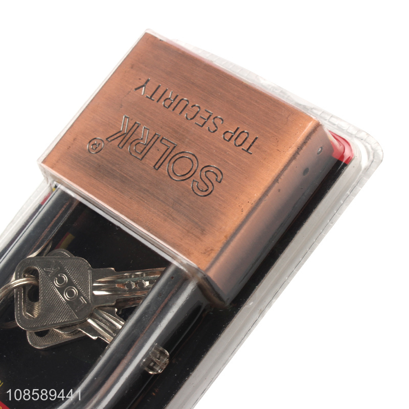 Wholesale multi-use indoor outdoor iron warded padlock with keys