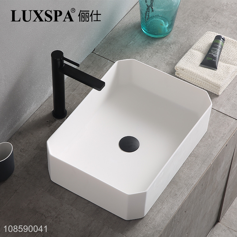 Wholesale bathroom sink artificial stone sink countertop basin