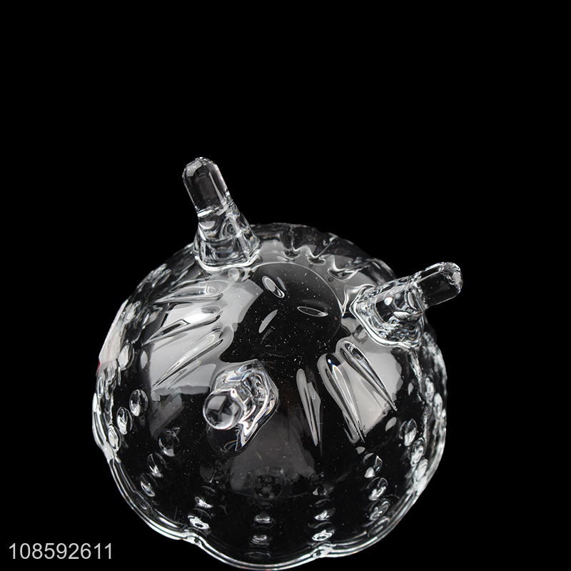 New product clear glass candy jar sugar pot with lid