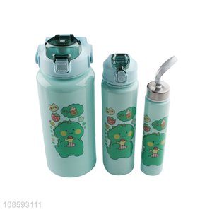 Good quality cartoon children sports drinking bottle set