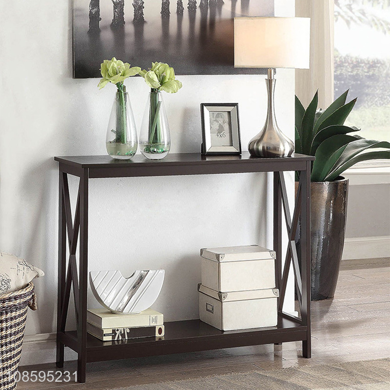 Factory supply wooden narrow small sofa side table for sale