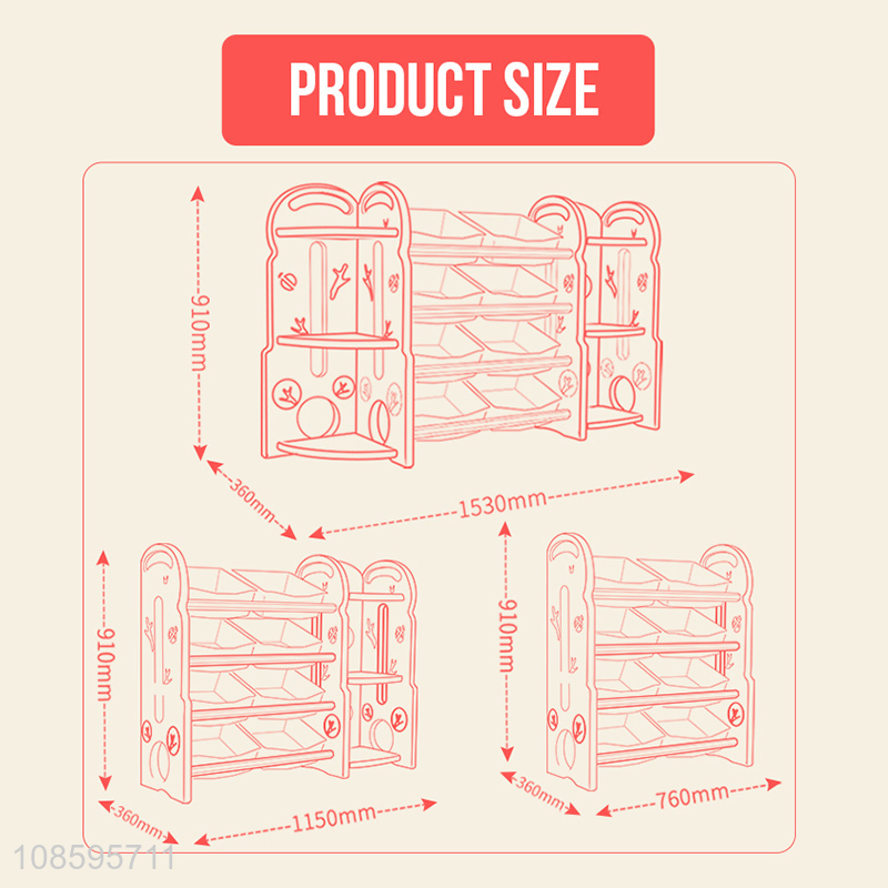 Factory wholesale kids toy storage rack bookshelf corner cabinet set