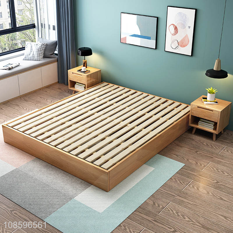 Popular products solid wood bed frame without legs wholesale