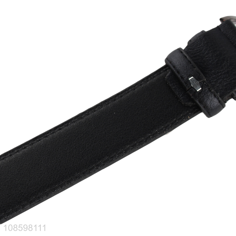 High quality 125cm men's belt everyday pu leather belt