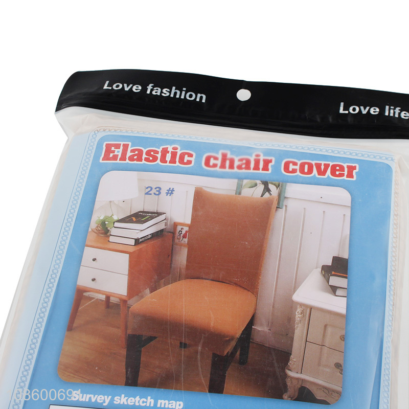 Wholesale corn velvet chair cover elastic dining chair cover