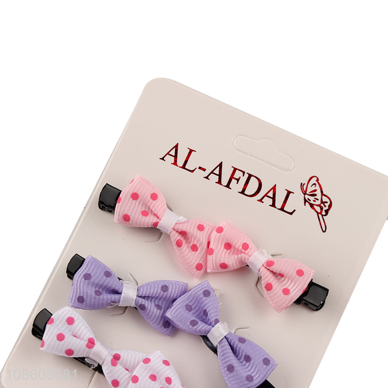 China import bowknot hair clips hair grips for women girls