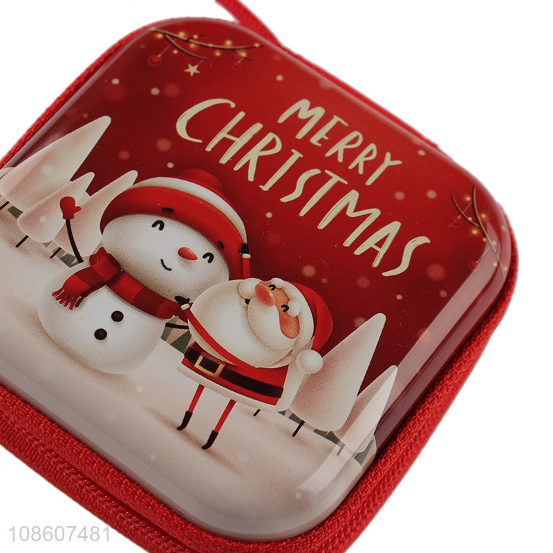 Factory price tinplate mini coin purse for christmas gifts