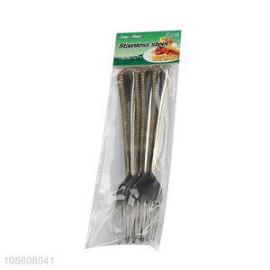 Popular products stainless steel dinnerware fork with long handle