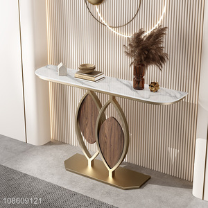 High quality stylish marble entryway console table for living room