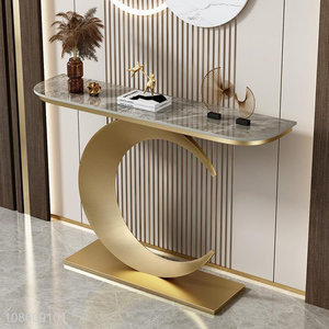 China imports metal art marble console table for living room