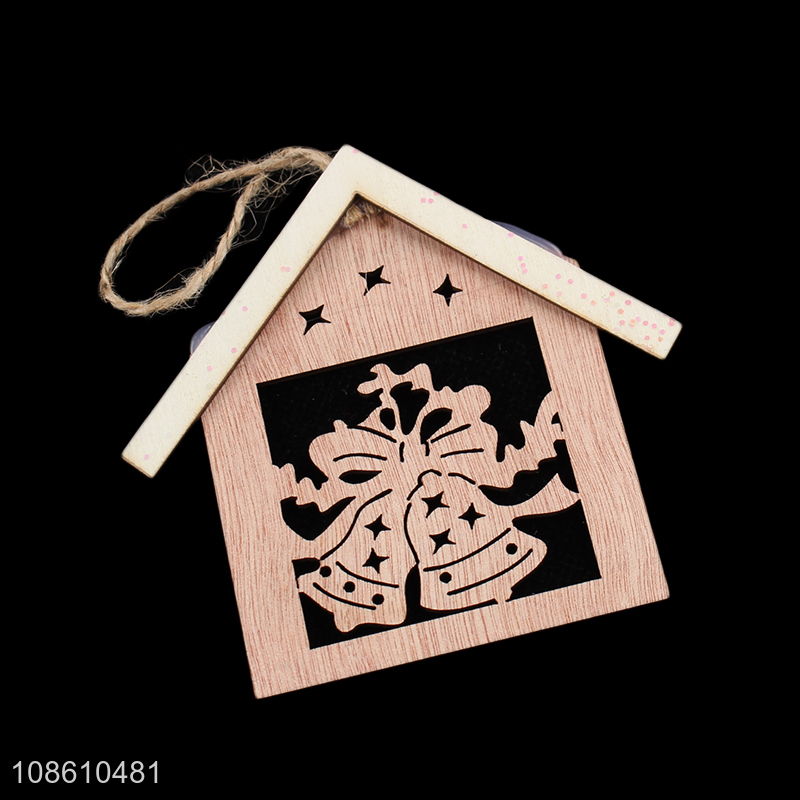 Latest products house shape hanging christmas ornaments decoration