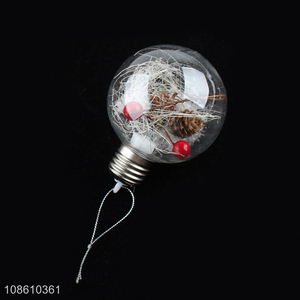 Hot items christmas hanging ornaments transparent led lights ball