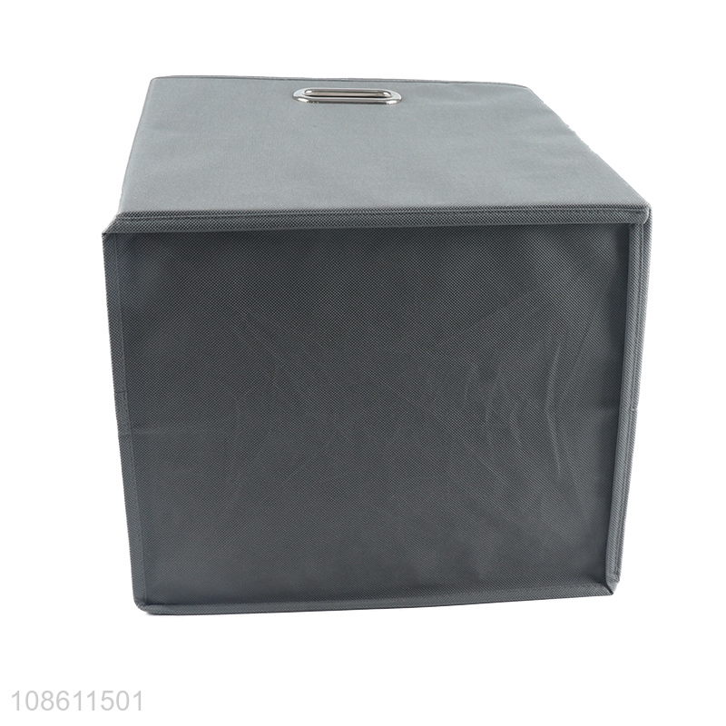 Wholesale large capacity folding nonwoven storage box for toys clothes