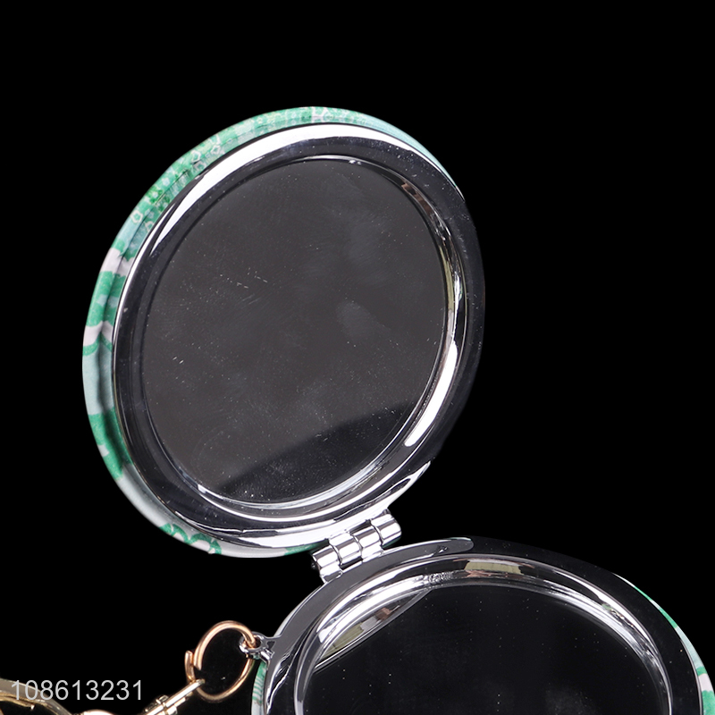 Good quality round portable girls makeup mirror cosmetic mirror