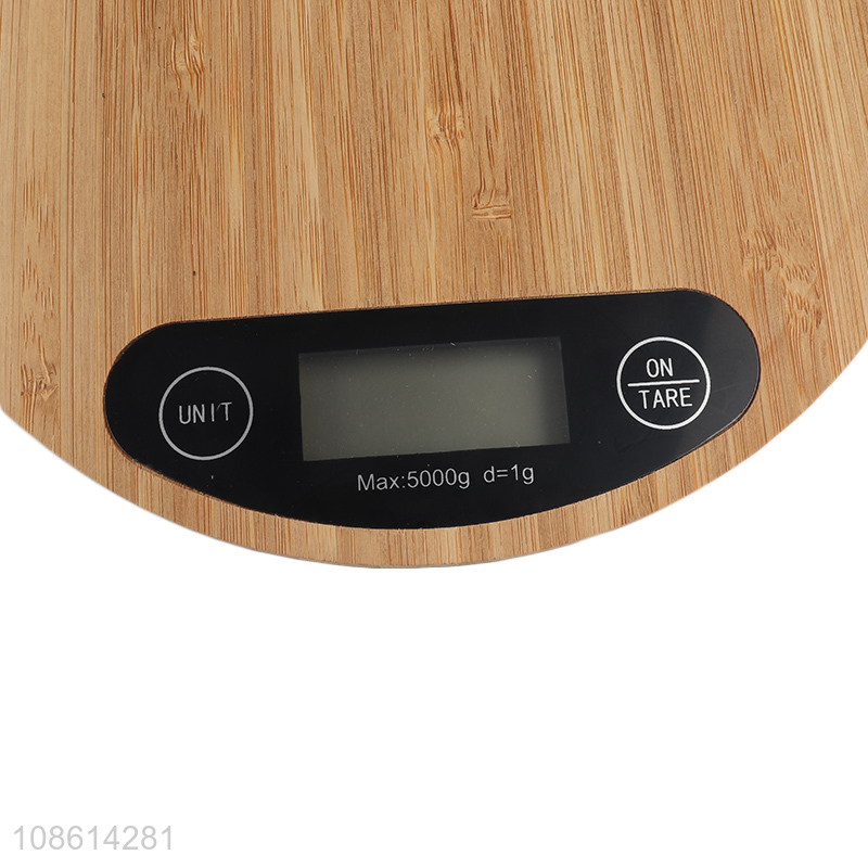 Good quality eco-friendly bamboo kitchen scale electronic food scale