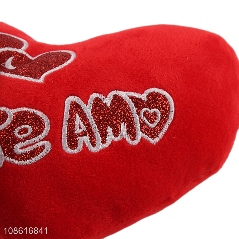 Good quality heart shape soft plush toys for Valentine's Day