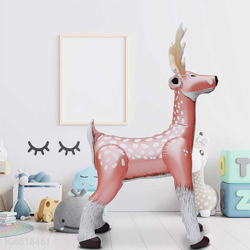 Top quality indoor outdoor inflatable standing reindeer for decoration