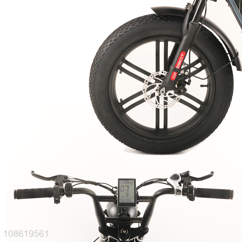 Wholesale 20*4.0 inch fat tire lithium battery electric snow bike mountain bike