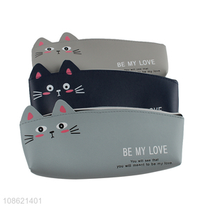 Best selling cartoon cat pencil bag zipper pencil bag wholesale