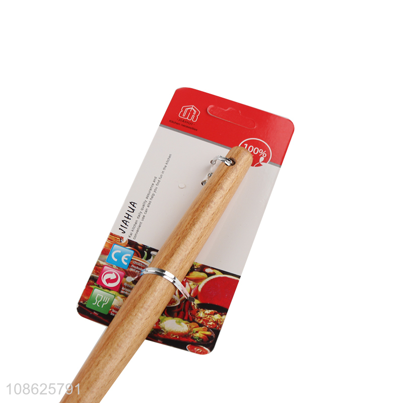 Hot selling non-stick bakeware nylon spatula with wooden handle