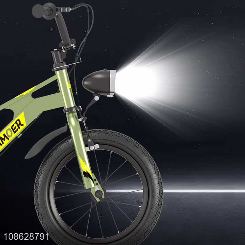 Custom logo 16 inch high carbon steel kids bicyle with led light
