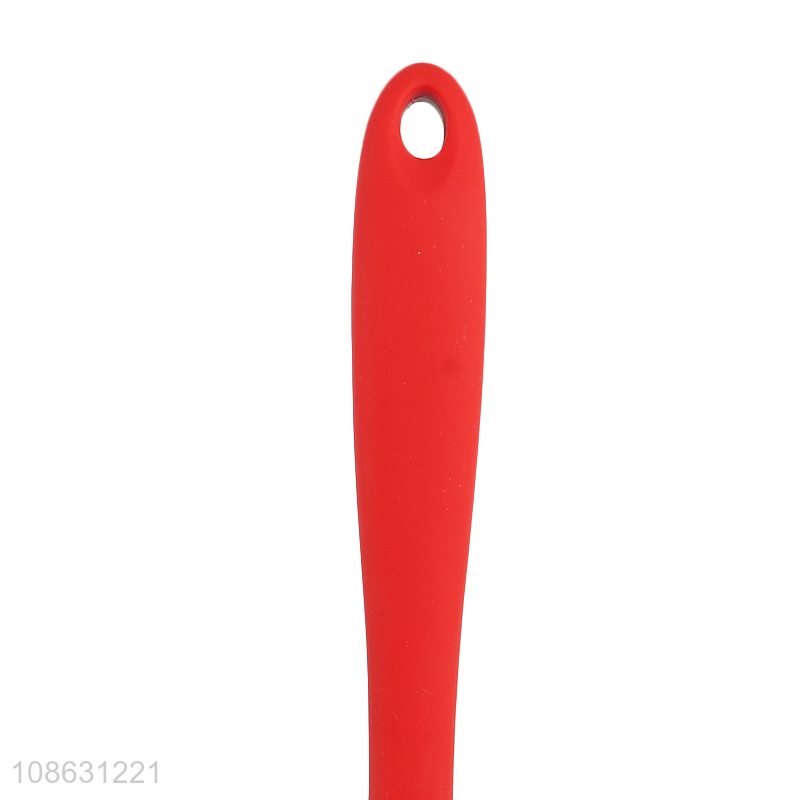 Wholesale food grade heat resistant silicone slotted basting spoon