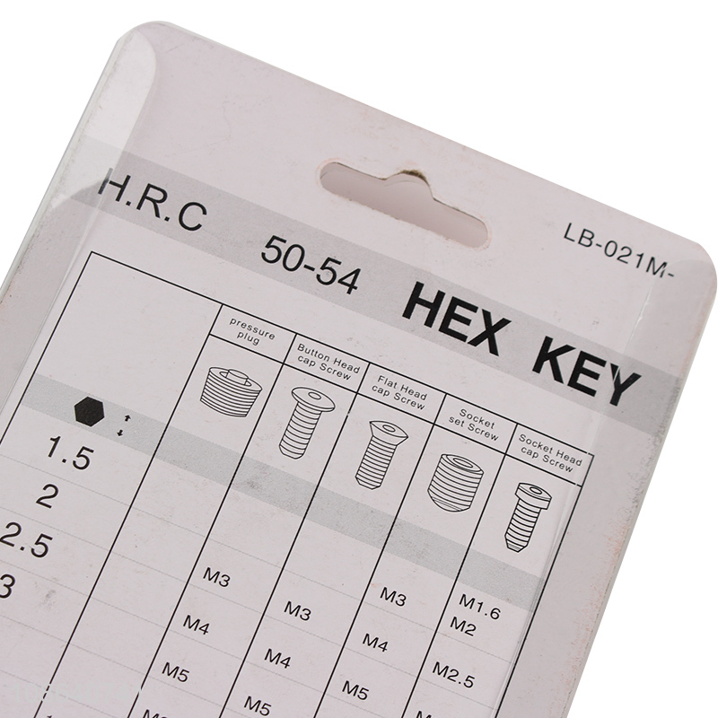 Latest products 9pcs hex key wrench set for hand tool