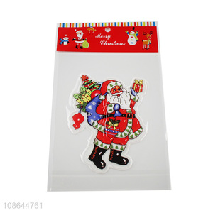 Factory supply santa claus decorative christmas window stickers