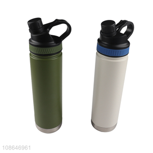 Custom logo double wall stainless steel vacuum insulated sports bottle