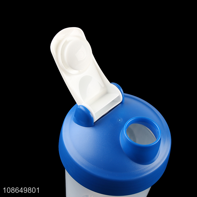 Good selling portable gym plastic water cup shaker bottle