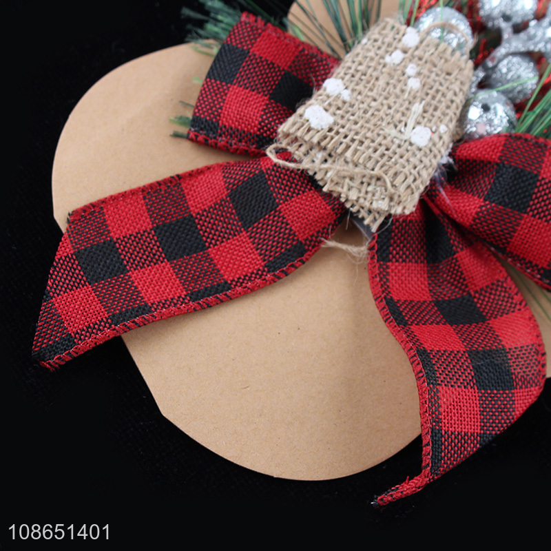 Popular products christmas hanging ornaments bowknot decoration for sale