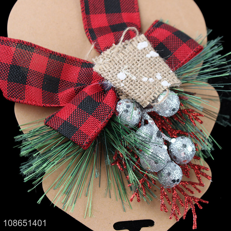 Popular products christmas hanging ornaments bowknot decoration for sale