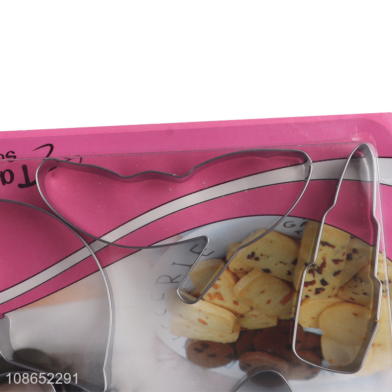 Top quality home baking tool stainless steel cookies mould set