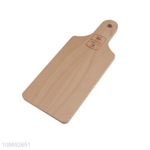 Good quality natural bamboo pizza board bamboo cutting board with handle