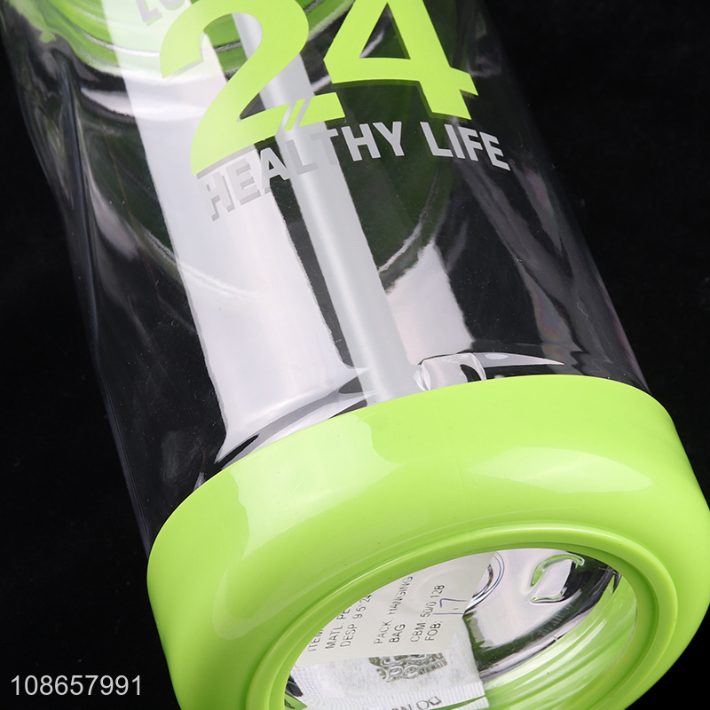 Recent product portable leakproof petg plastic water bottle with straw