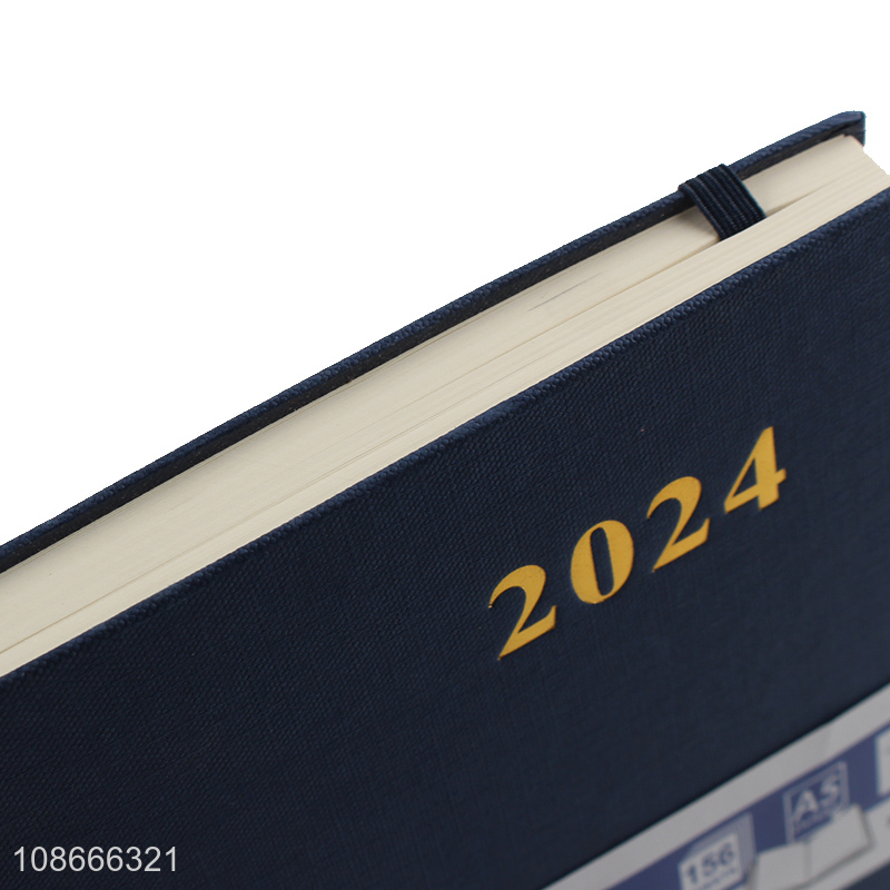 Good quality A5 2024 calendar notebook hard cover diary notebook